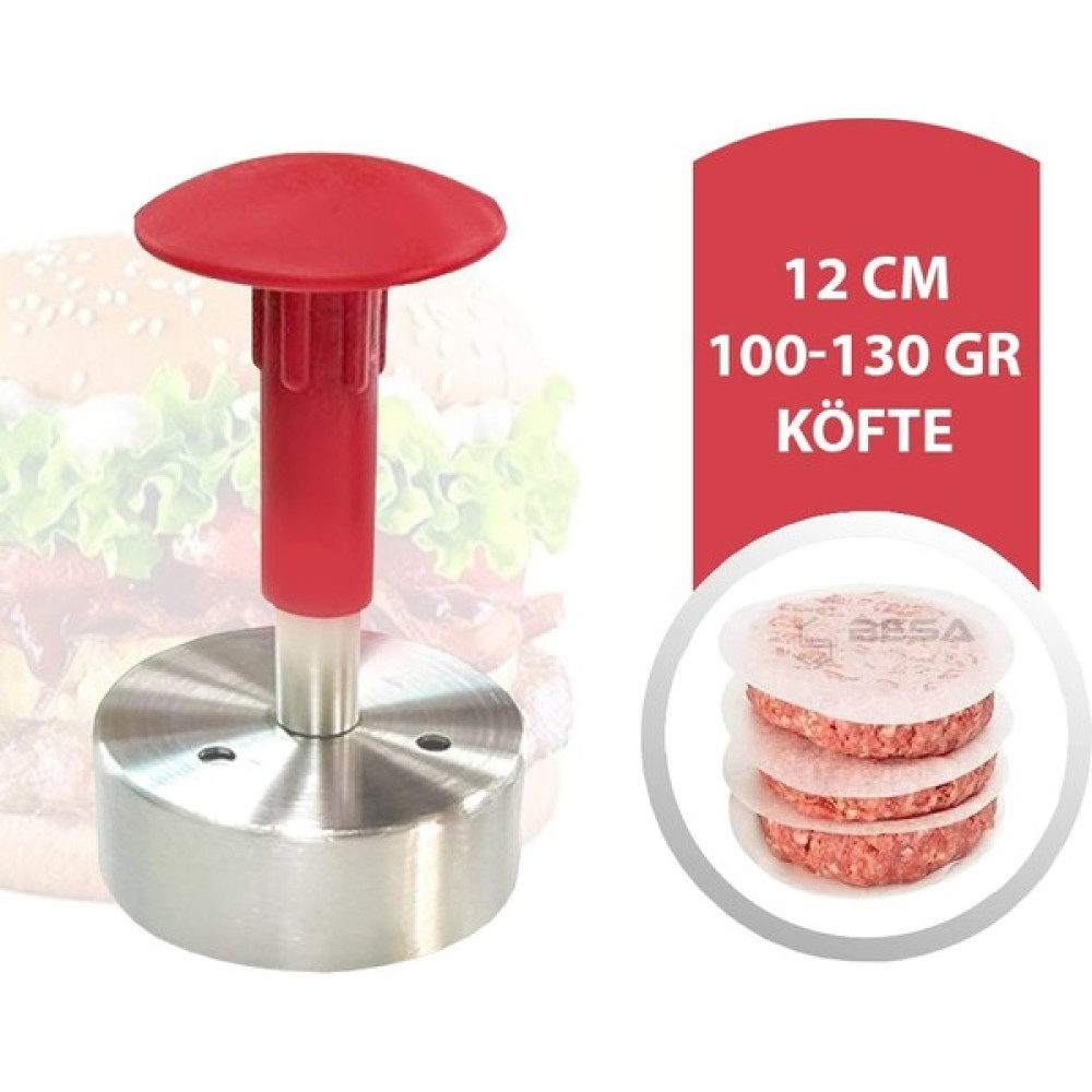 Besa Endüstriyel 100-130 gr 12 cm Hamburger Köfte Kalıbı Mutfak Gereçleri Fiyatı