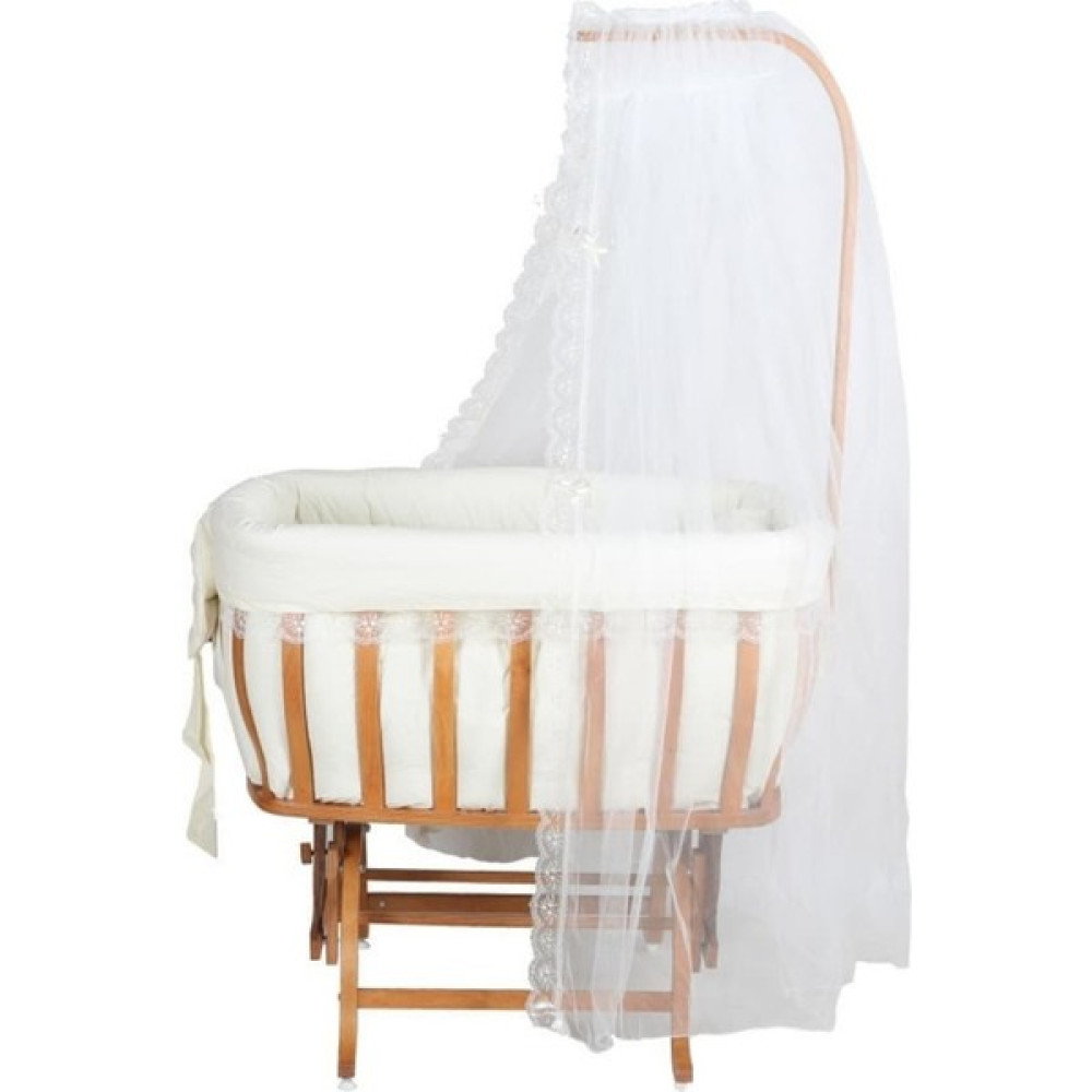 Beşik Fabrikası Doğal Sepet Beşik - 60 x 90 cm - Meşe Beşik Fiyatı