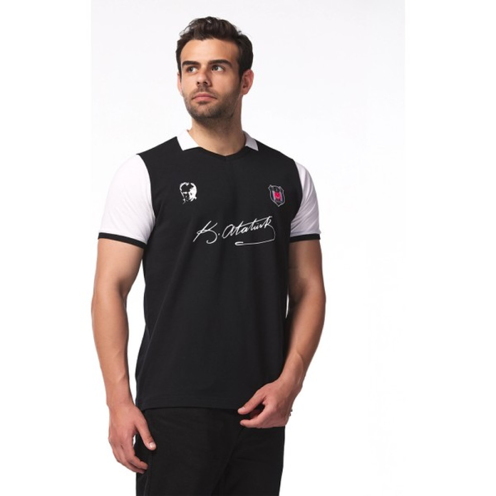 Beşiktaş Atatürk Imza Polo Yaka T-Shırt Erkek T-shirt Fiyatı
