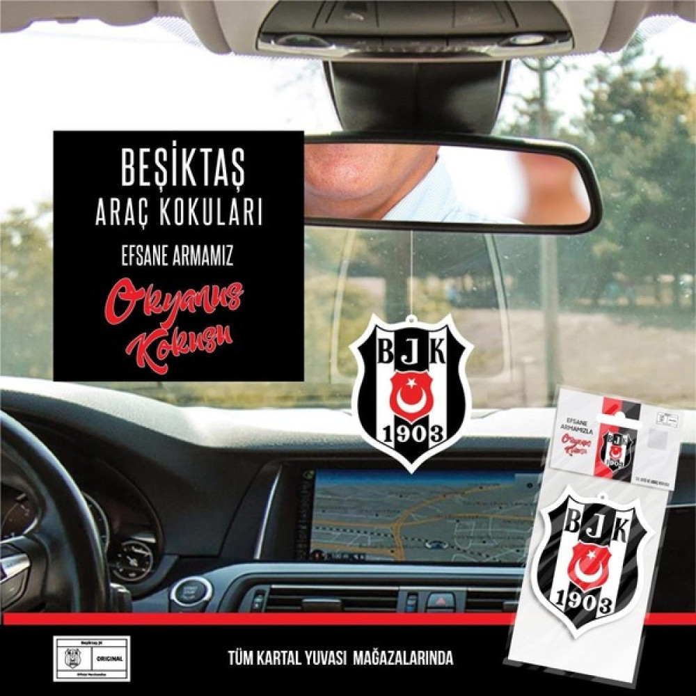 Beşiktaş Lisanslı Beşiktaş Arma Tasarımlı Dekoratif Okyanus Kokulu Oto Kokusu ve Aksesuarı Oto Kokuları Fiyatı