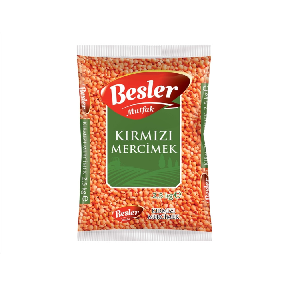 Besler Mutfak Kırmızı Mercimek 2,5 kg Bakliyat Fiyatı