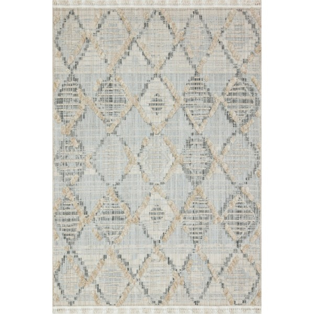 Bespoky Santa Clara Bej Geometrik Polyester makine Salon Halısı - 80 x 150 cm Salon Halısı Fiyatı