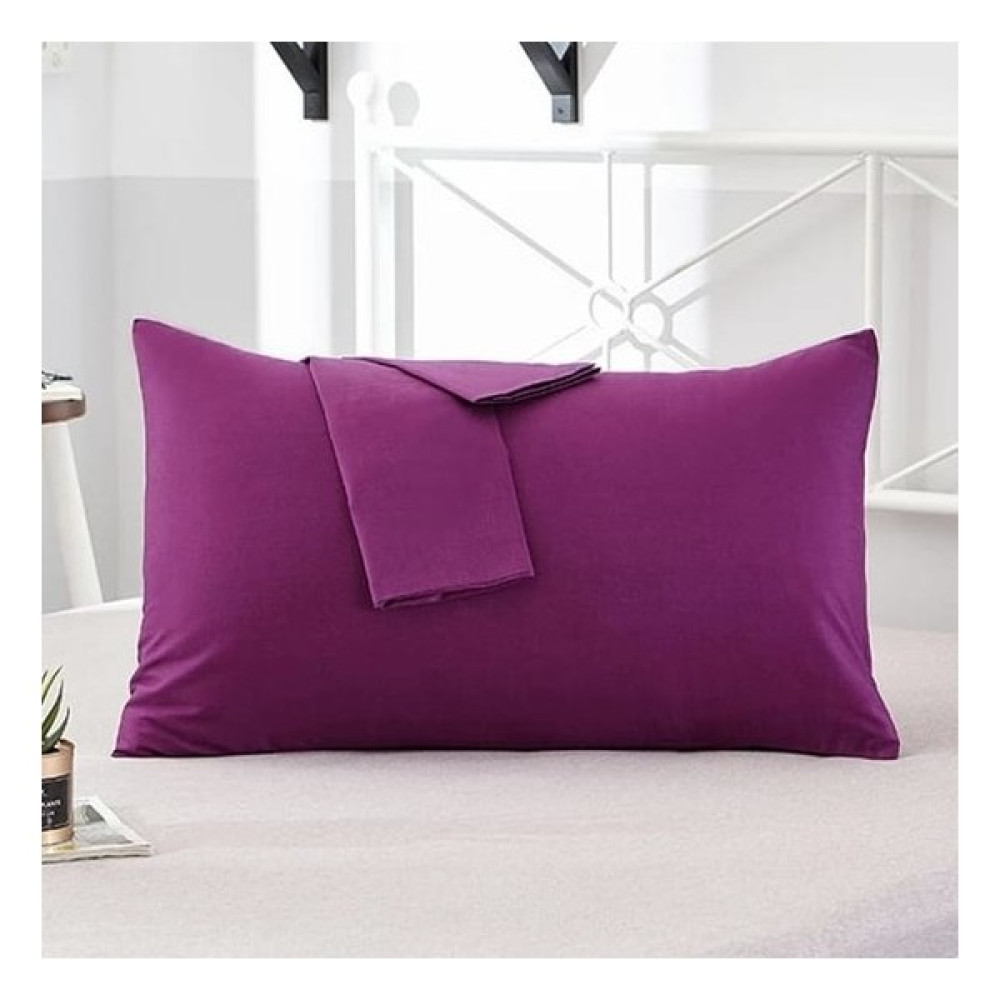 Best Always 2 Adet Yastık Kılıfı Pamuklu 50 x 70 cm Fermuarlı - Mürdüm Yastık Kılıfı Fiyatı