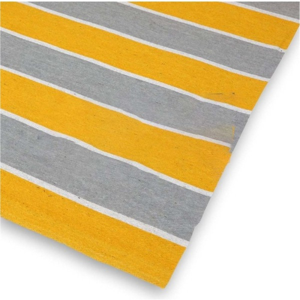 Best Always Çizgili Balkon Perdesi+Branda+Güneşlik En x Boy - 100 x 180 cm - Sarı - Gri Güneşlik Fiyatı