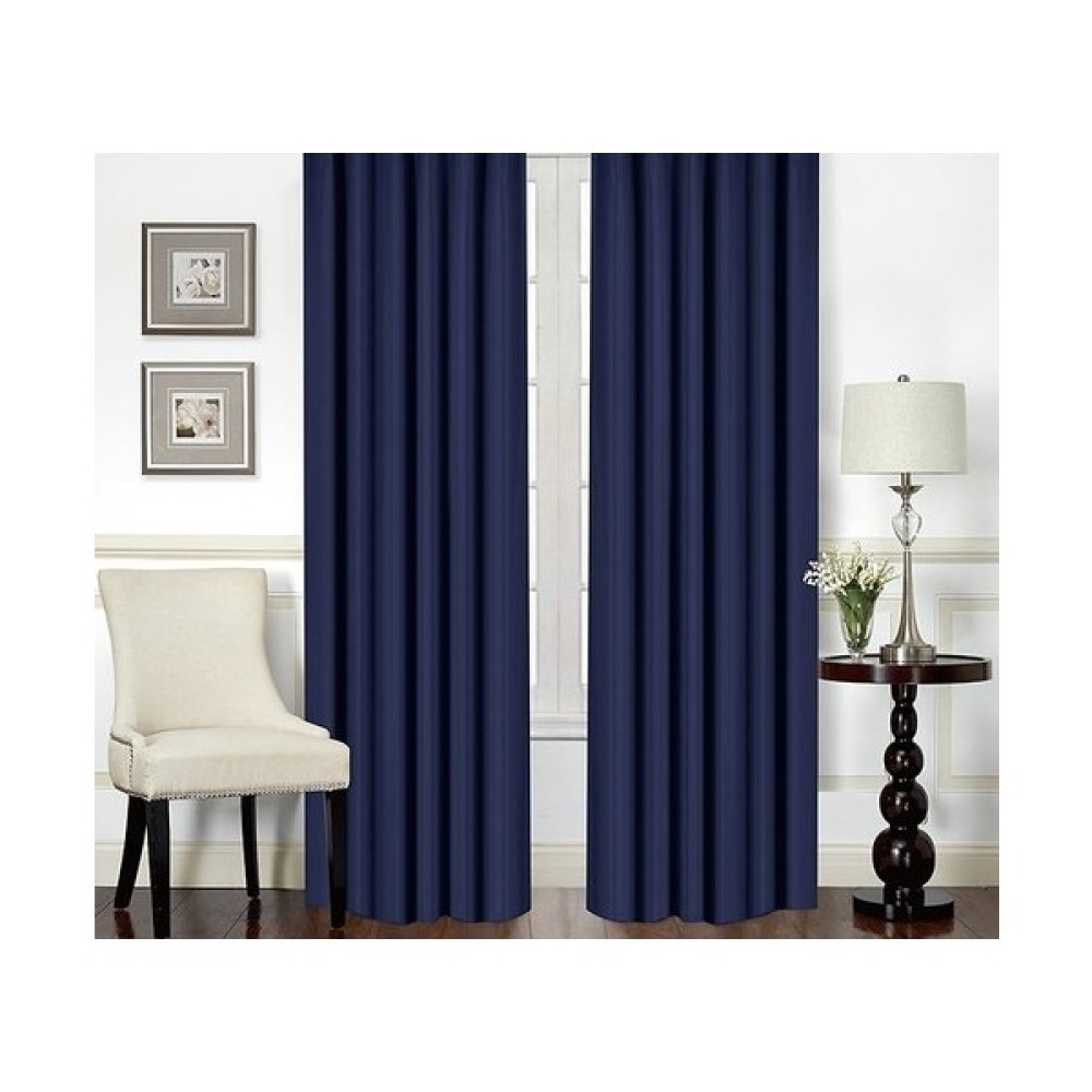 Best Always Elisyaavm Blackout Karartma Işık ve Güneş Geçirmeyen Pilesiz Perde - Lacivert - 200 x 250 cm Stor Perde Fiyatı