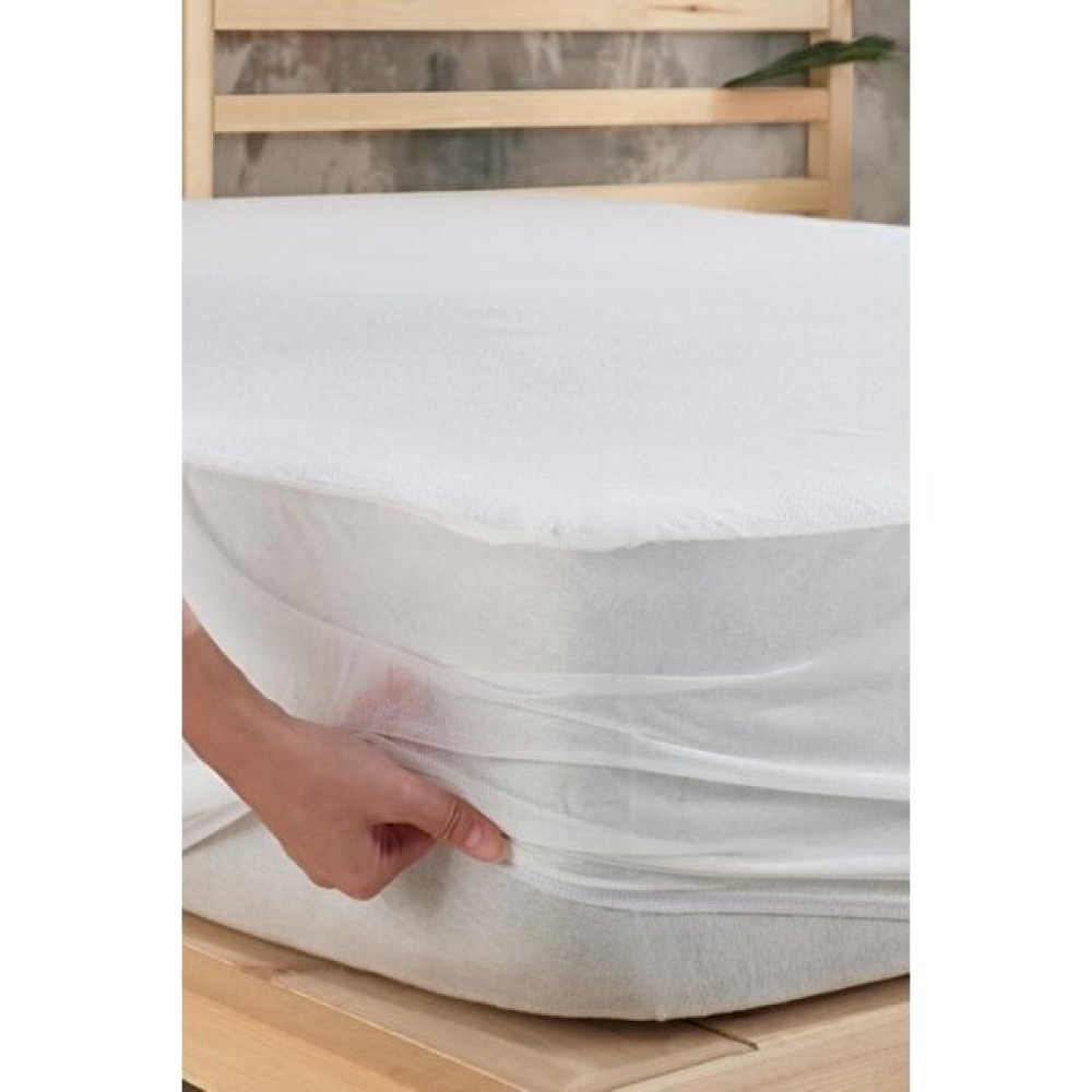 Best Always Su Geçirmez Alez Pamuklu Fitted Full Kenarlı Yatak Koruyucu Fittedalez - Beyaz - 180 x 200 x 30 cm Alez / Yatak Koruyucu Fiyatı
