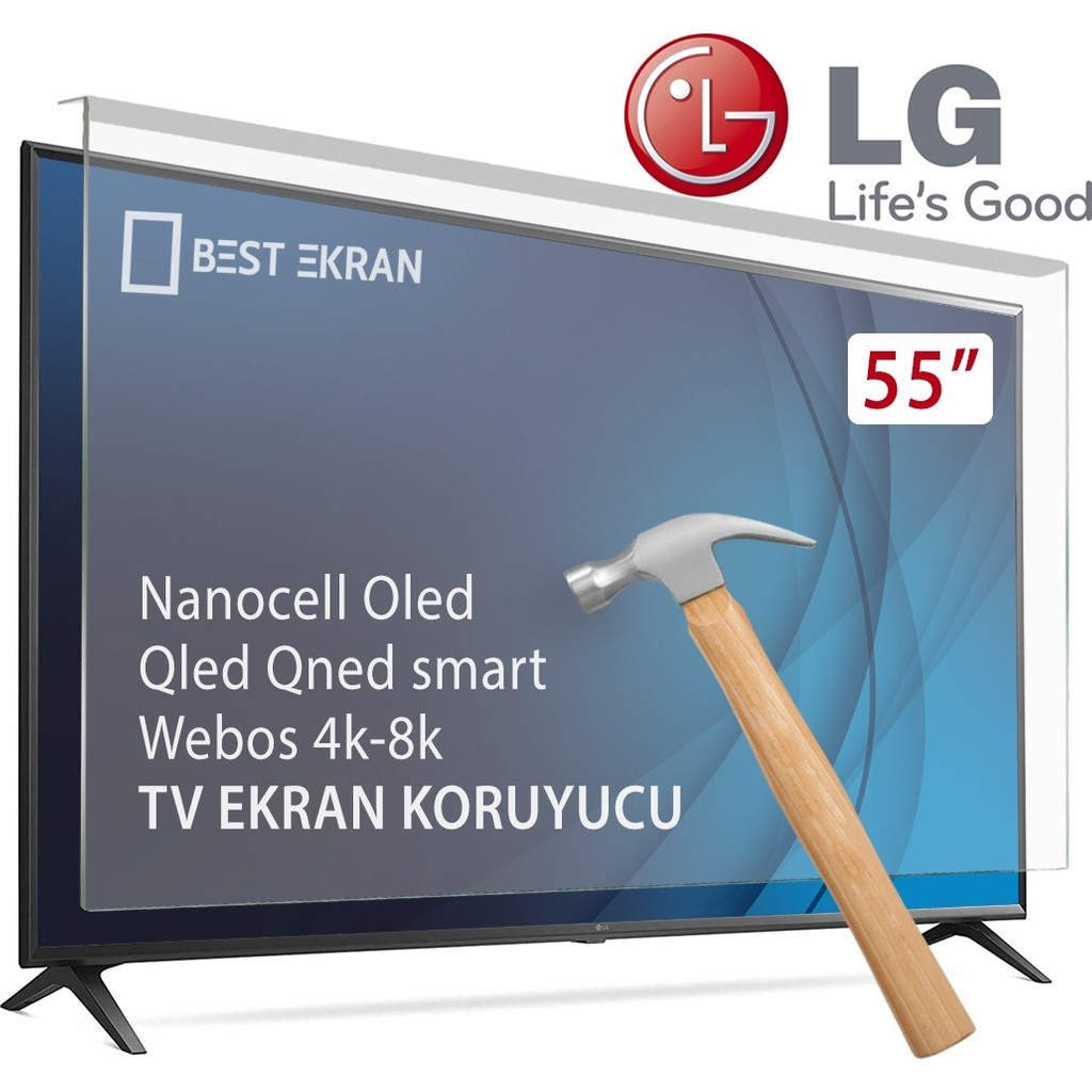 Best Ekran Lg OLED55B56LA Tv Ekran Koruyucu - Lg 55" Inç 139 cm Webos OLED Kırılmaz Koruyucu - 55 inç TV Aksesuarları Fiyatı
