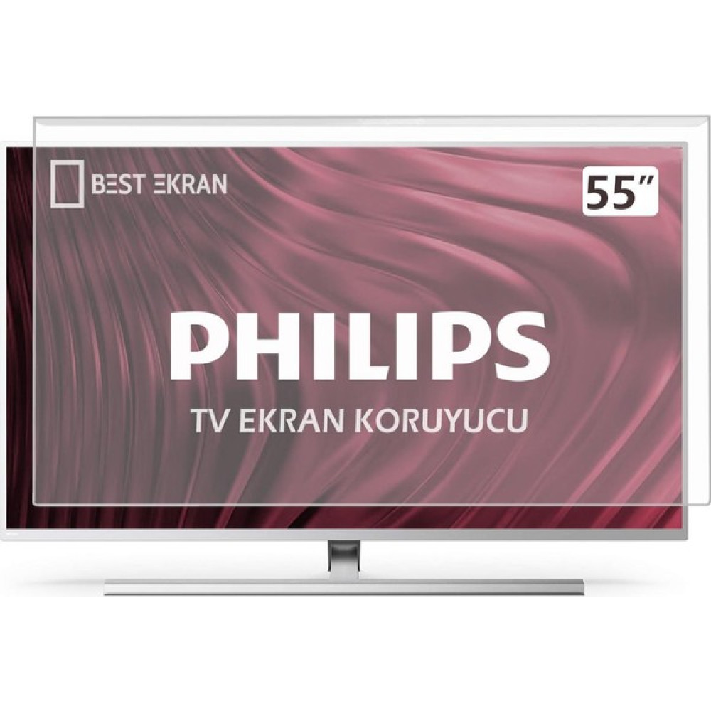Best Ekran Philips 55PUS8808 Tv Ekran Koruyucu - Philips 55" Inç 139 cm Ekran Koruyucu Ambilight - 55 inç TV Aksesuarları Fiyatı