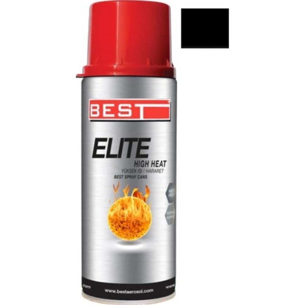 Best Elite Siyah 600 C Isıya Dayanıklı Sprey Boya 400 ml Boya Malzemeleri Fiyatı