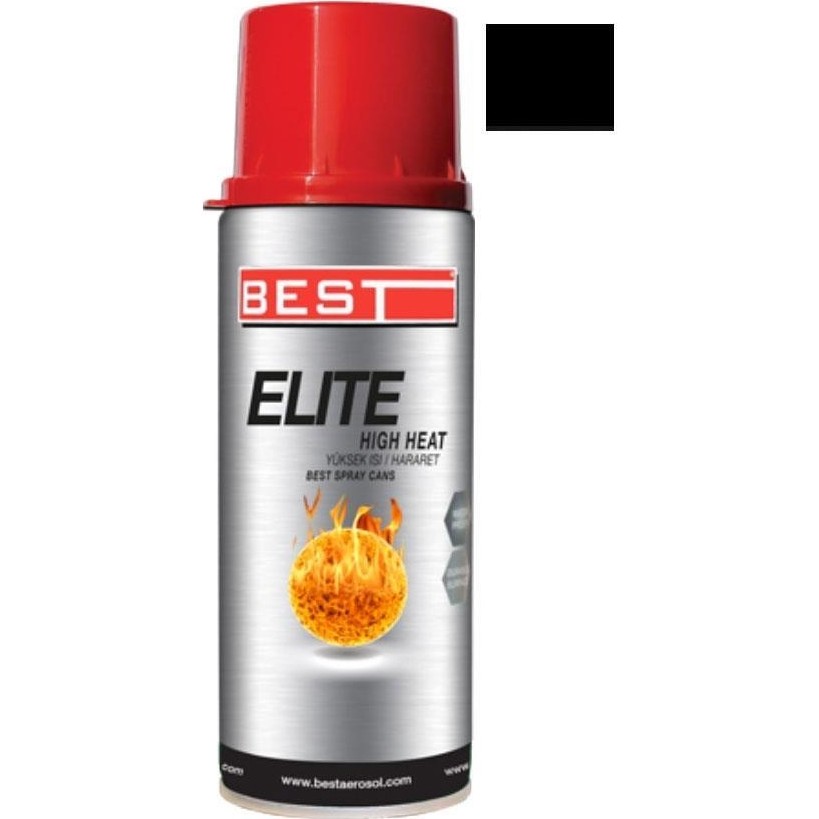 Best Elite Siyah 600 C Isıya Dayanıklı Sprey Boya 400 ml Boya Malzemeleri Fiyatı