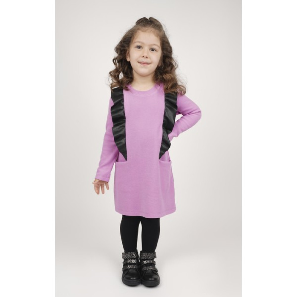 Best Kids Kız Çocuk Deri Detaylı Elbise Kız Çocuk Elbise Fiyatı