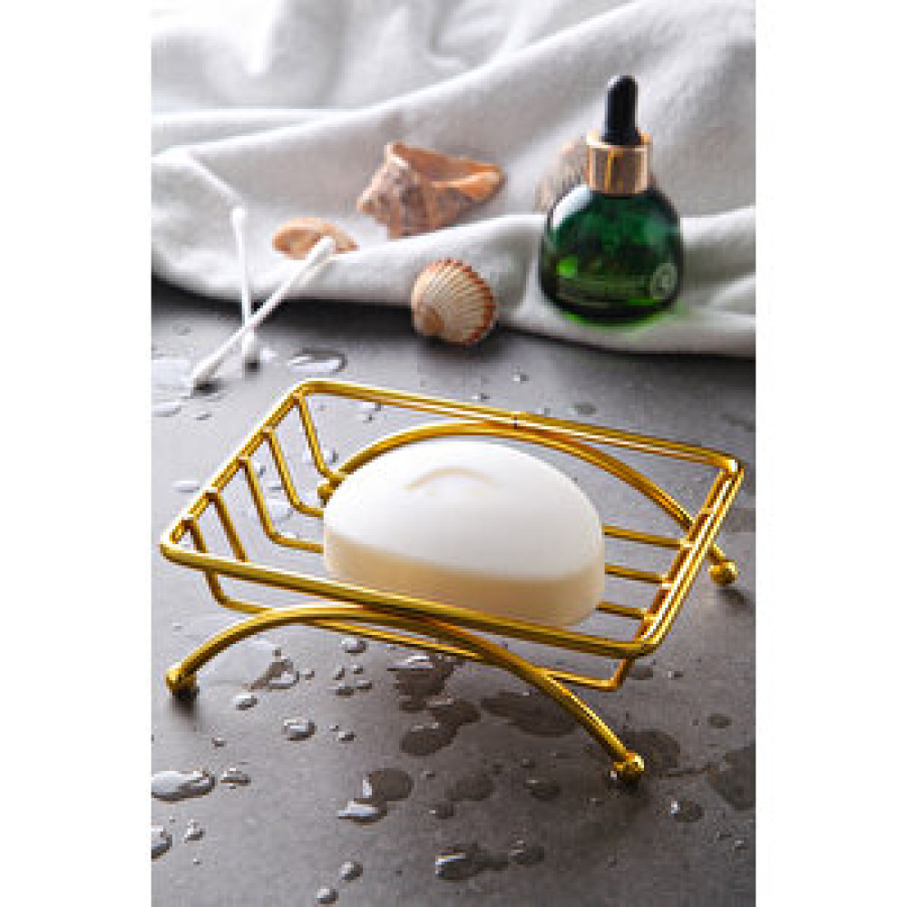 Best Kitchen Metal Dikdörtgen Katı Sabunluk Standı Banyo-Mutfak Gold Sabunluk Fiyatı