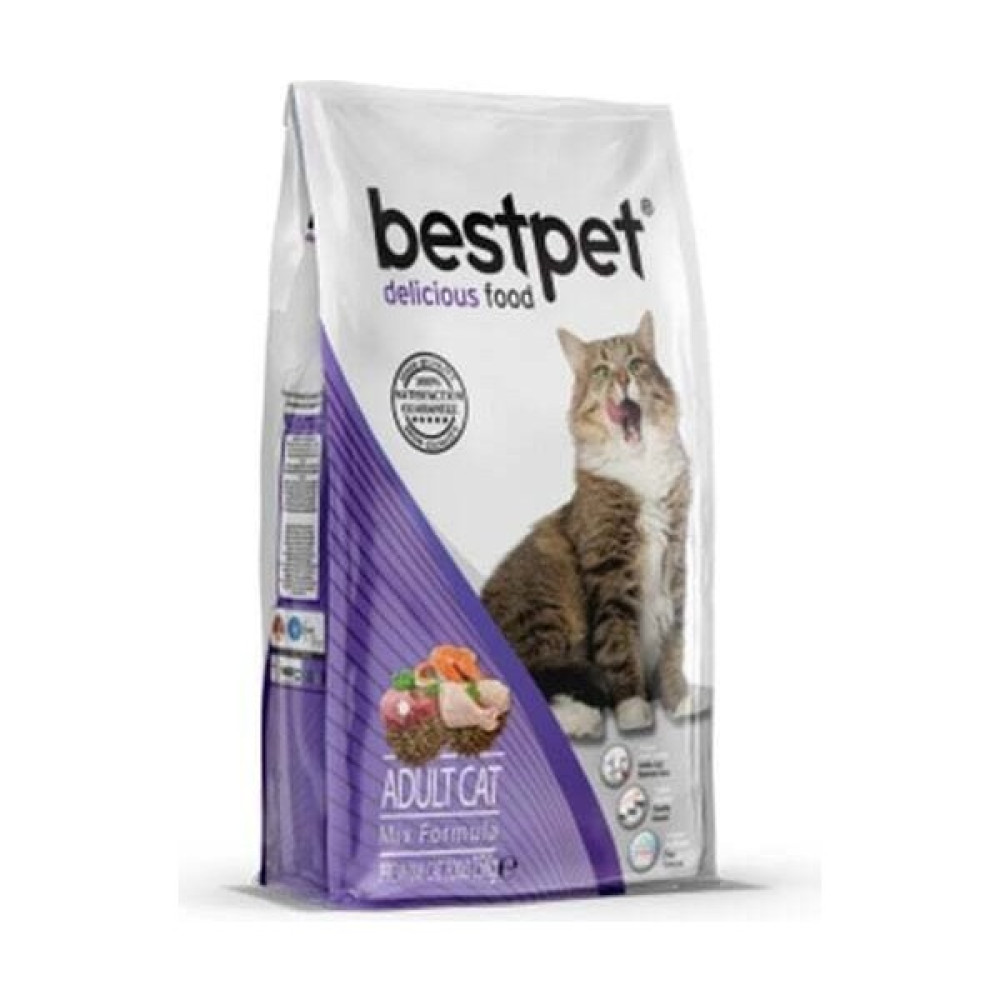 Best Pet Mix Tavuk Kuzu ve Balıklı Yetişkin Kedi Maması 1 Kg Evcil Hayvan Ürünleri Fiyatı