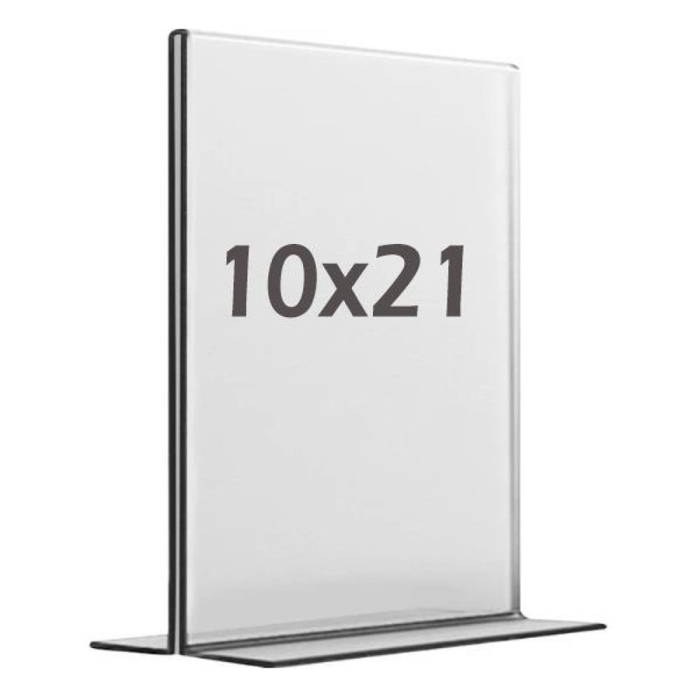 Best Reklam 10 x 21 cm T Tipi Dikey Şeffaf Föylük Menü Broşür Etiket Fotoğraflık Masaüstü Stand Sehpa Sunum Dosya Fiyatı
