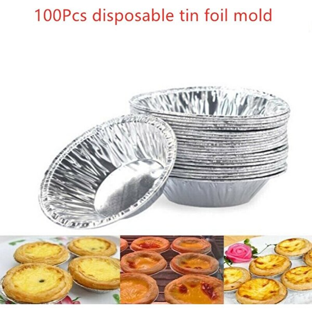 Best Wish 100 Adet Folyo Kalıp Stili. 5 Dantel Yumurta Tart Kalıp Krizantem Kupası Kalınlaştırılmış Karbon Çelik Yapışmaz Yumurta Tart Kalıp Kek Ka... Kek Kalıpları Fiyatı