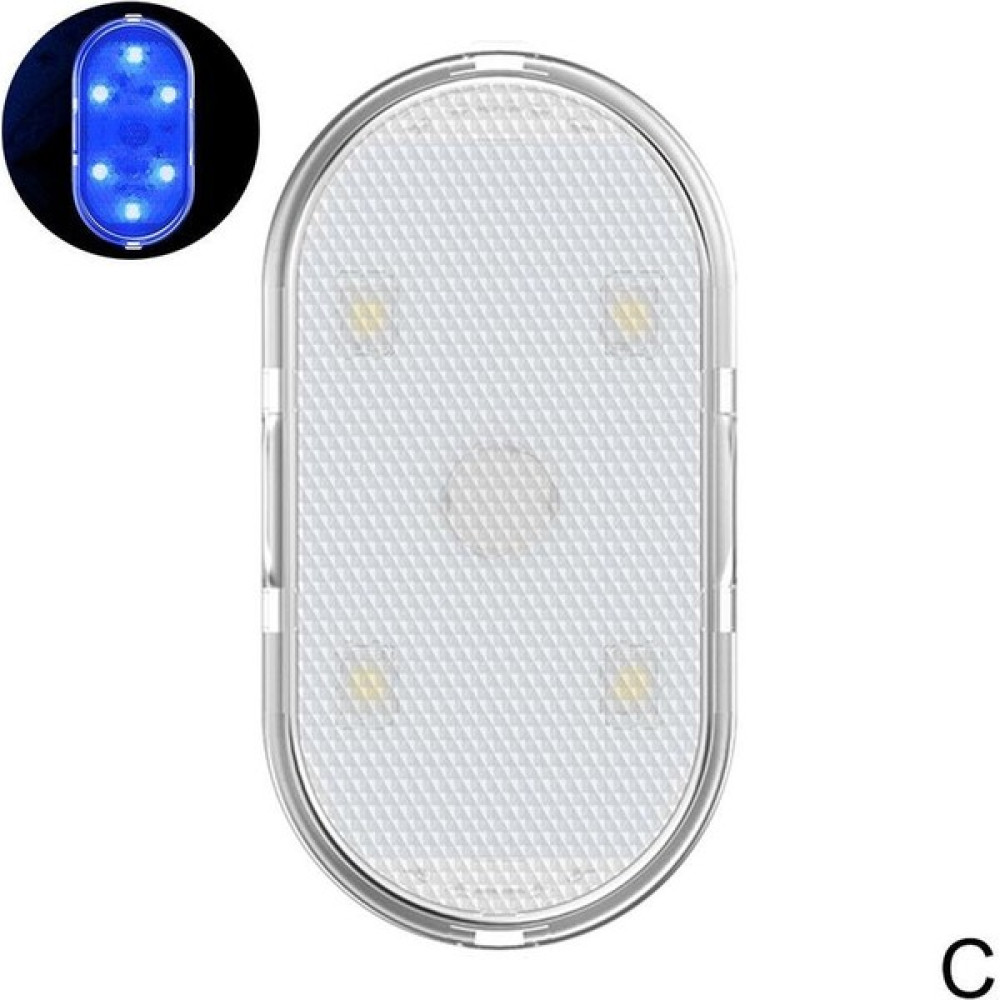 Best Wish Mavi Işık Araba Iç Işık Oto Çatı Tavan Okuma Lambası LED Araba Styling Gece Işığı Mini USB Şarj Araba Işığı 5V 6 Lamba Boncuk (Yurt Dışından) Oto Boyaları Fiyatı