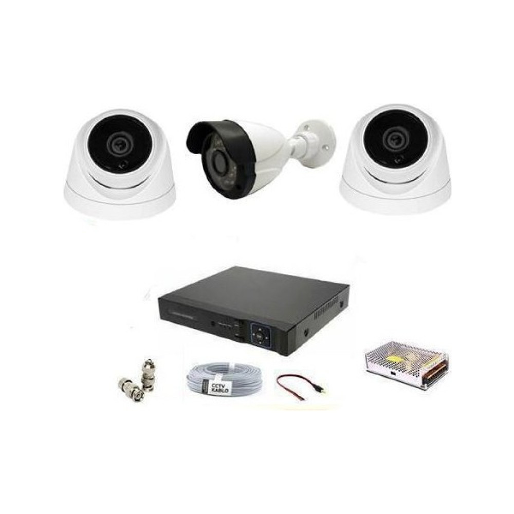 Besta 2mp 1080P 2 Iç Mekan 1 Dış Mekan Kameralı Ahd Güvenlik Seti BG-5204 Güvenlik Kameraları Fiyatı