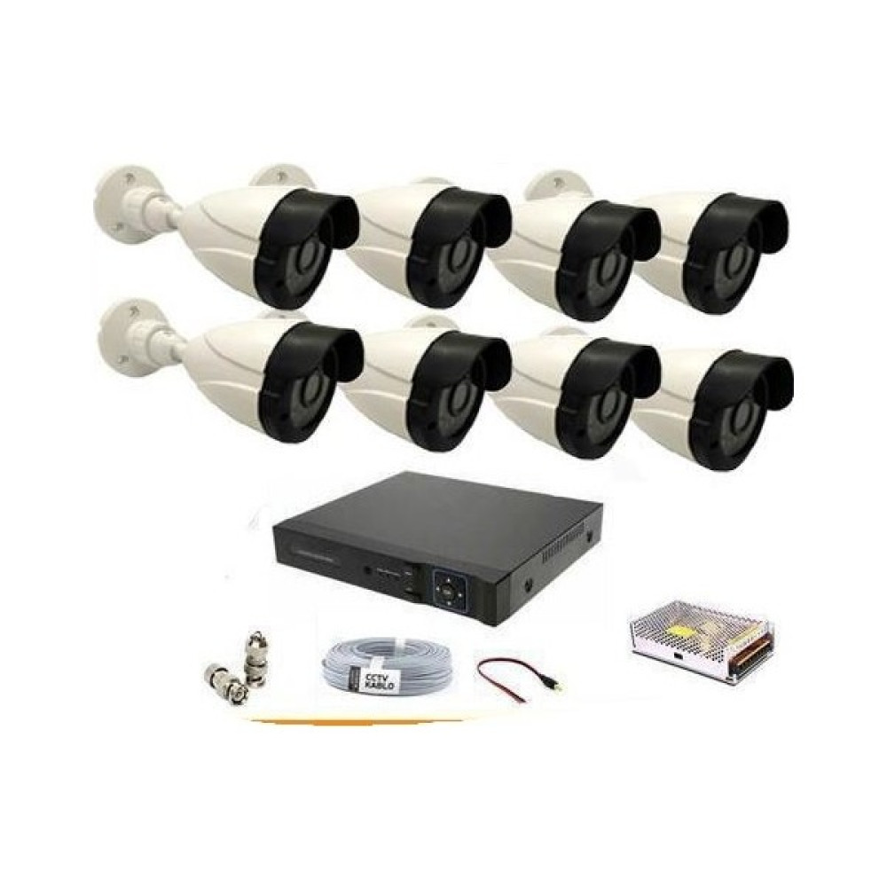 Besta 2mp 1080P 8 Kameralı Ahd Güvenlik Seti BG-5209 Oto Boyaları Fiyatı