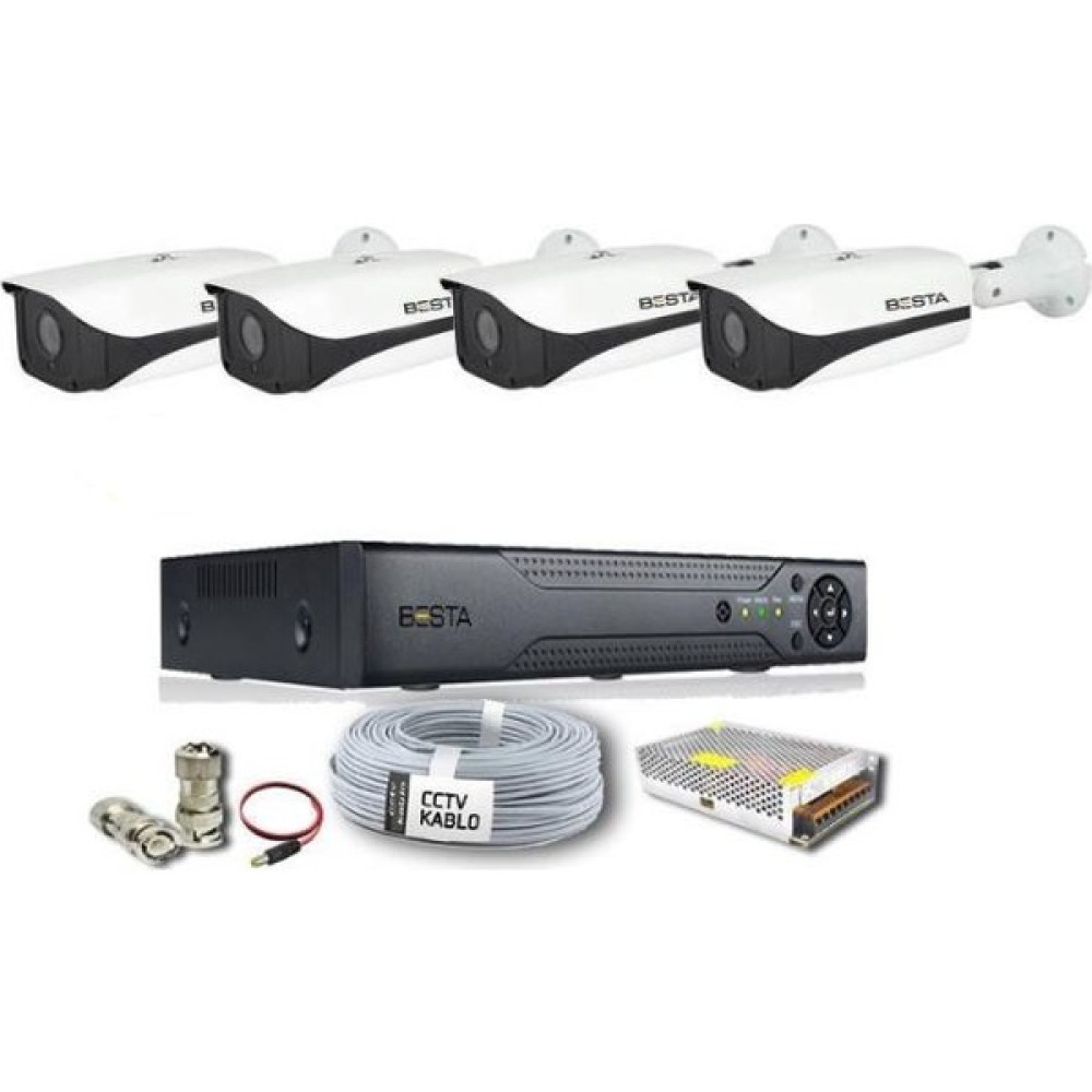 Besta 2mp 4 Kameralı Ahd Güvenlik Seti BG-1050 Oto Boyaları Fiyatı