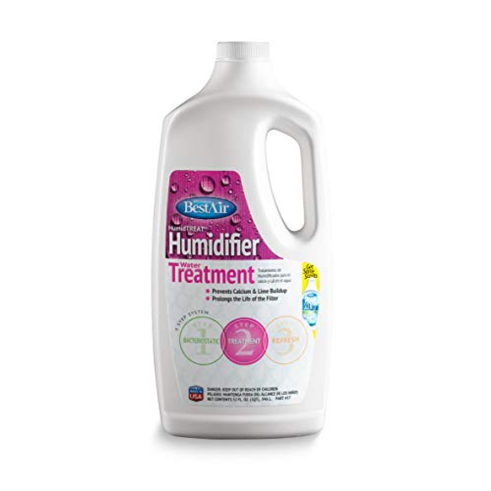 BestAir 1T, Humiditreat Extra Strength Humidifier Water Treatment, 32 oz , Pink