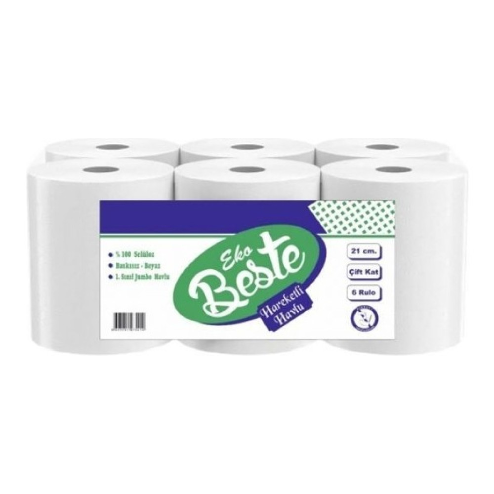 Beste Hareketli Havlu 2,5 kg 6 Lı - Beyaz Kağıt Havlu Fiyatı
