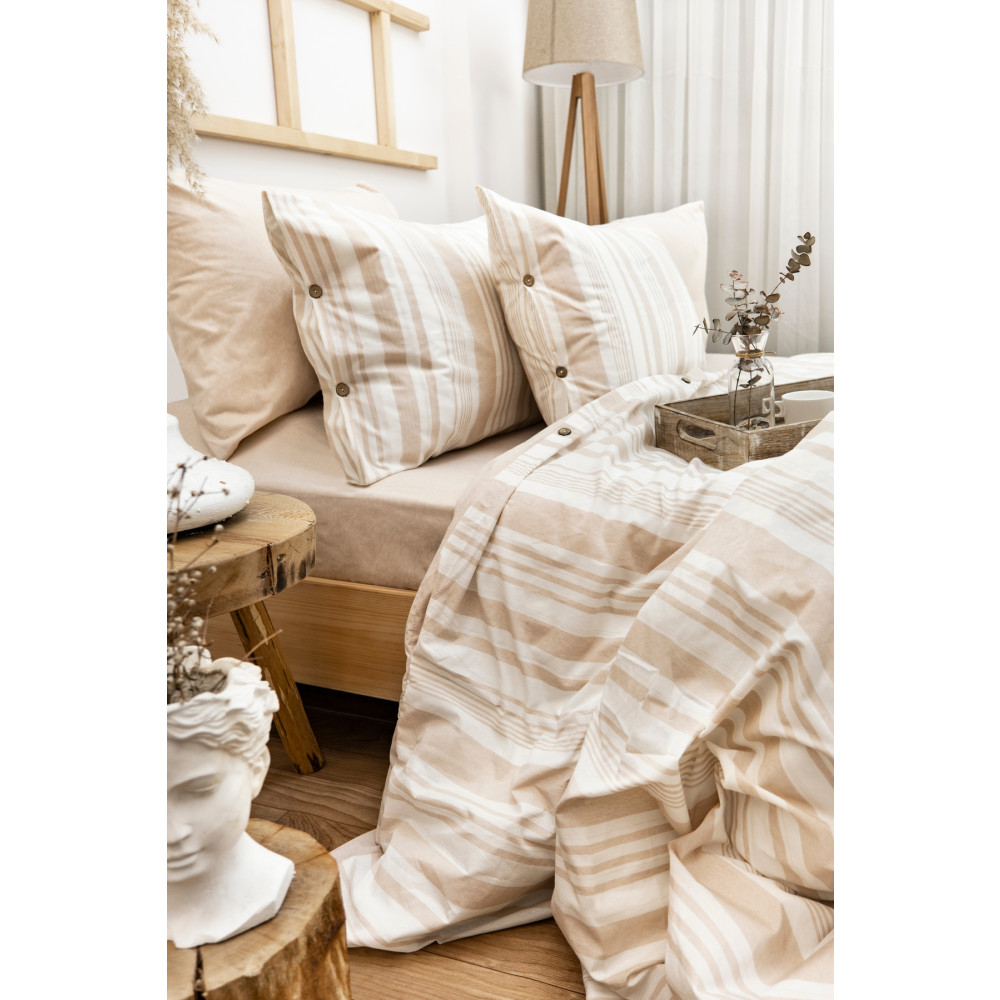 BESTİNA GOLD Harmony Hues İpliği Boyalı Doğal Çift Kişilik Nevresim Takımı (Çarşafı Lastikli) Nevresim Takımı Fiyatı