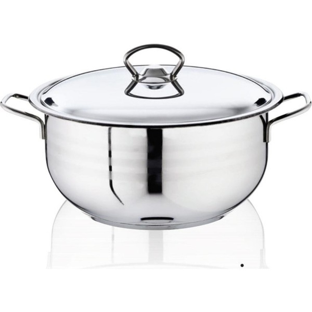 Bestinox 24 cm Tel Kulplu Metal Kapaklı Çelik Derin Tencere-4.75 Lt - Gri Tencereler Fiyatı