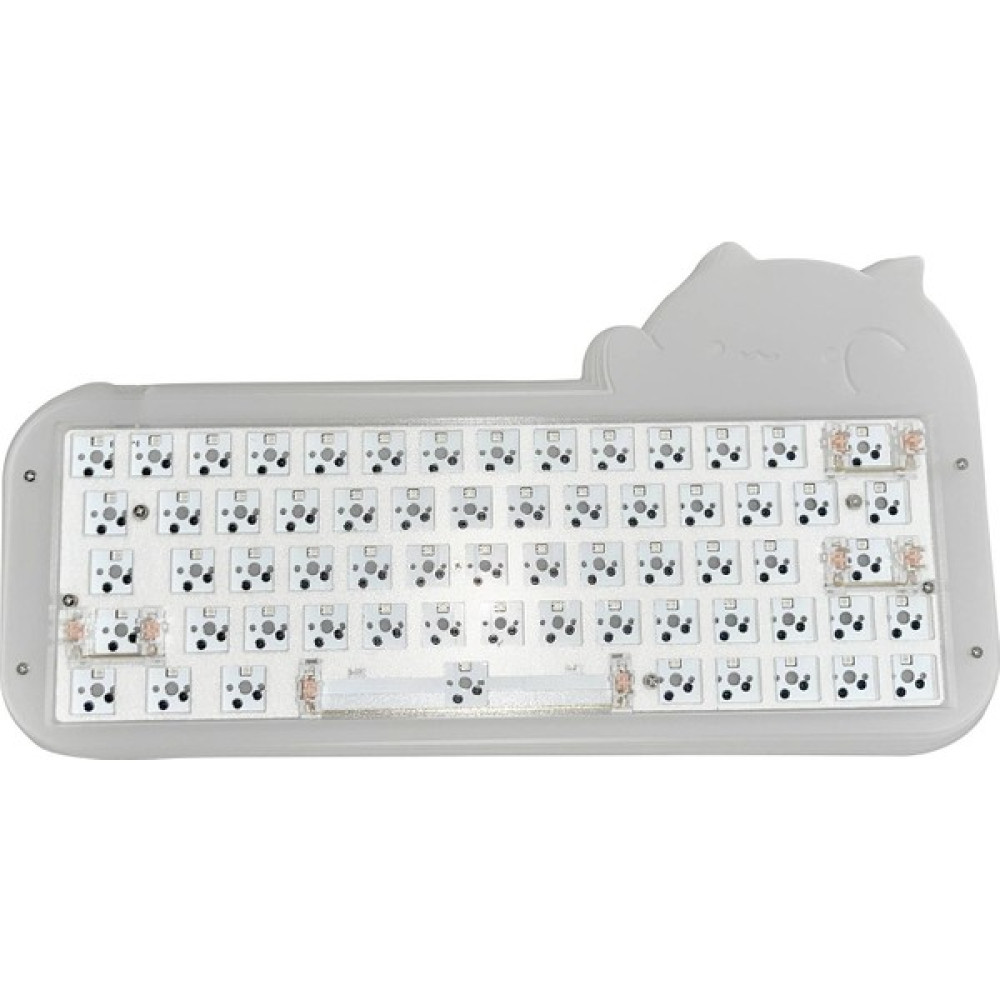 Bestnify Mekanik Klavye Dıy Swap Anahtarları Arka Aydınlatmalı Rgb% 65 Kablolu Sevimli Kedi Klavye Kiti - Beyaz Oyuncu Klavyesi Fiyatı