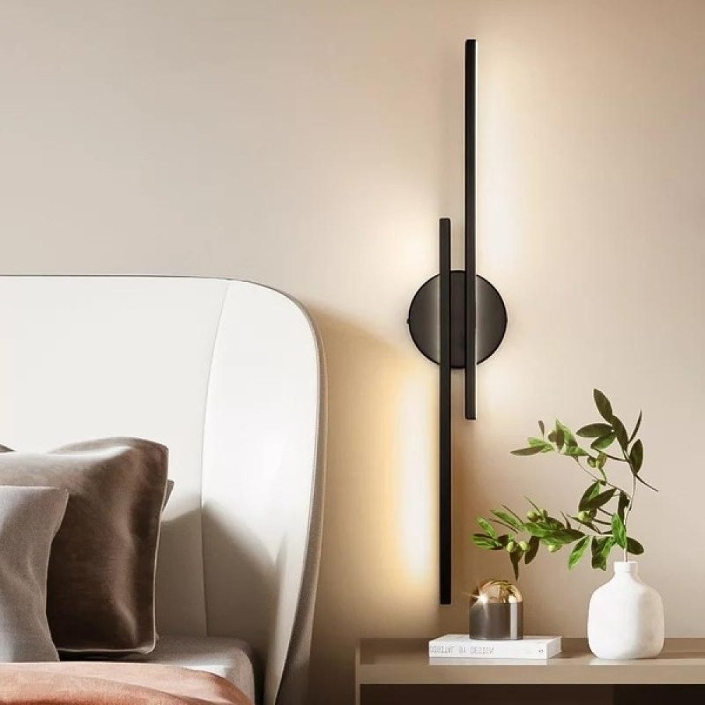 bestof tasarım Lora Siyah Modern Günışığı LED Duvar Lambası Aplik - 1'li Avize Fiyatı