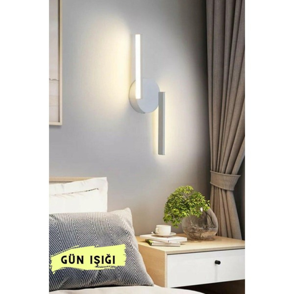 bestof tasarım Rina Modern Ledli Aplik - Gün Işığı - Yatak Odası - Salon - Mutfak - Hol - Oturma Odası - Siyah - 1'li Avize Fiyatı