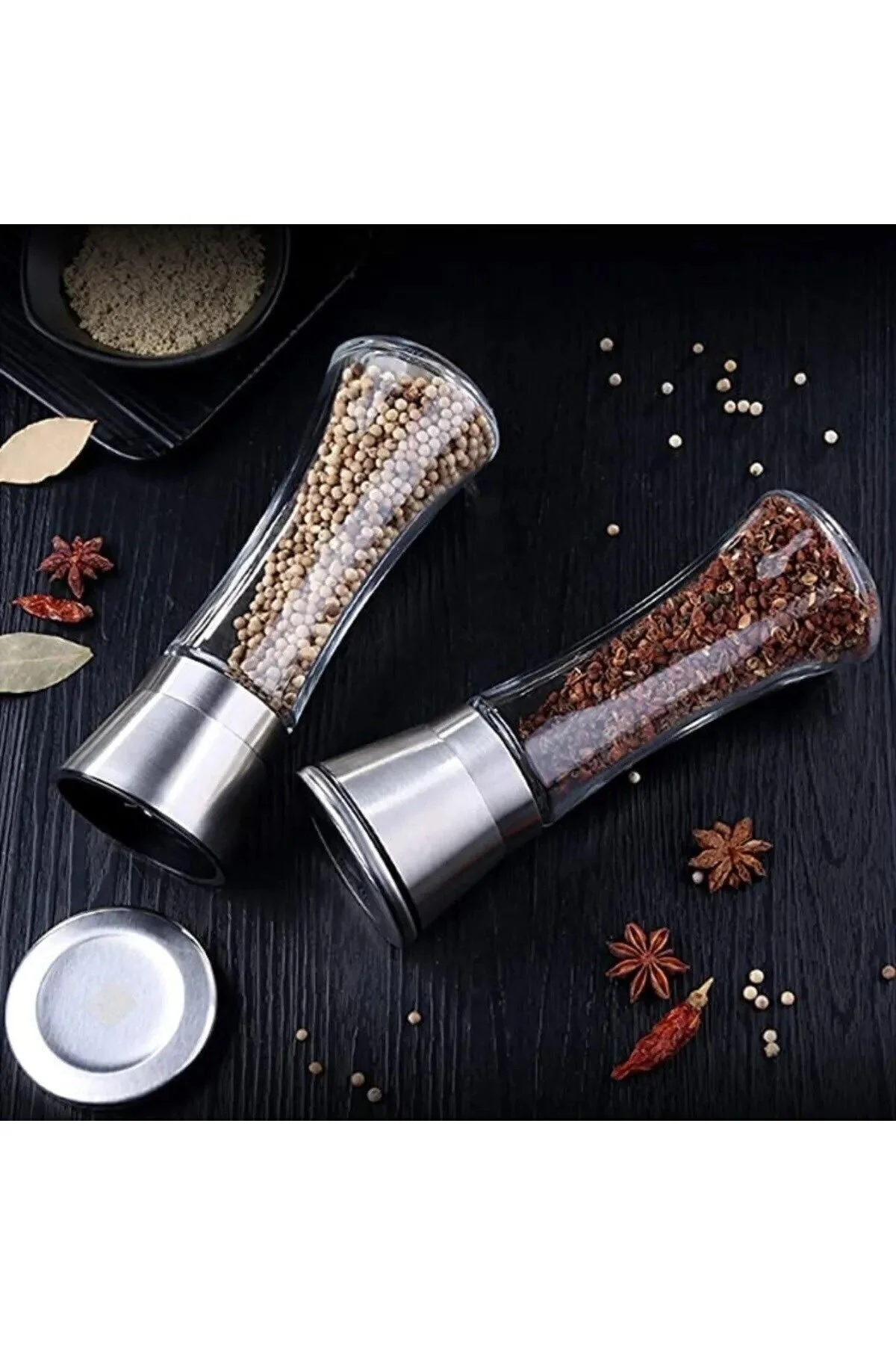 Bestofhome 2li Paslanmaz Çelik Kapaklı Değirmen." Baharat Setleri & Baharatlıklar Fiyatı