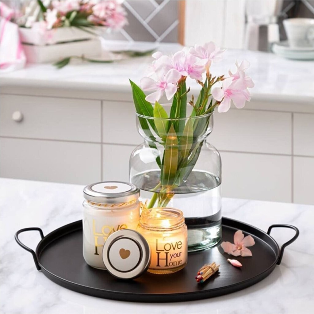 Bestofhome Metal Sade ve Şık Sunum Tepsi. Servis Tepsisi Fiyatı