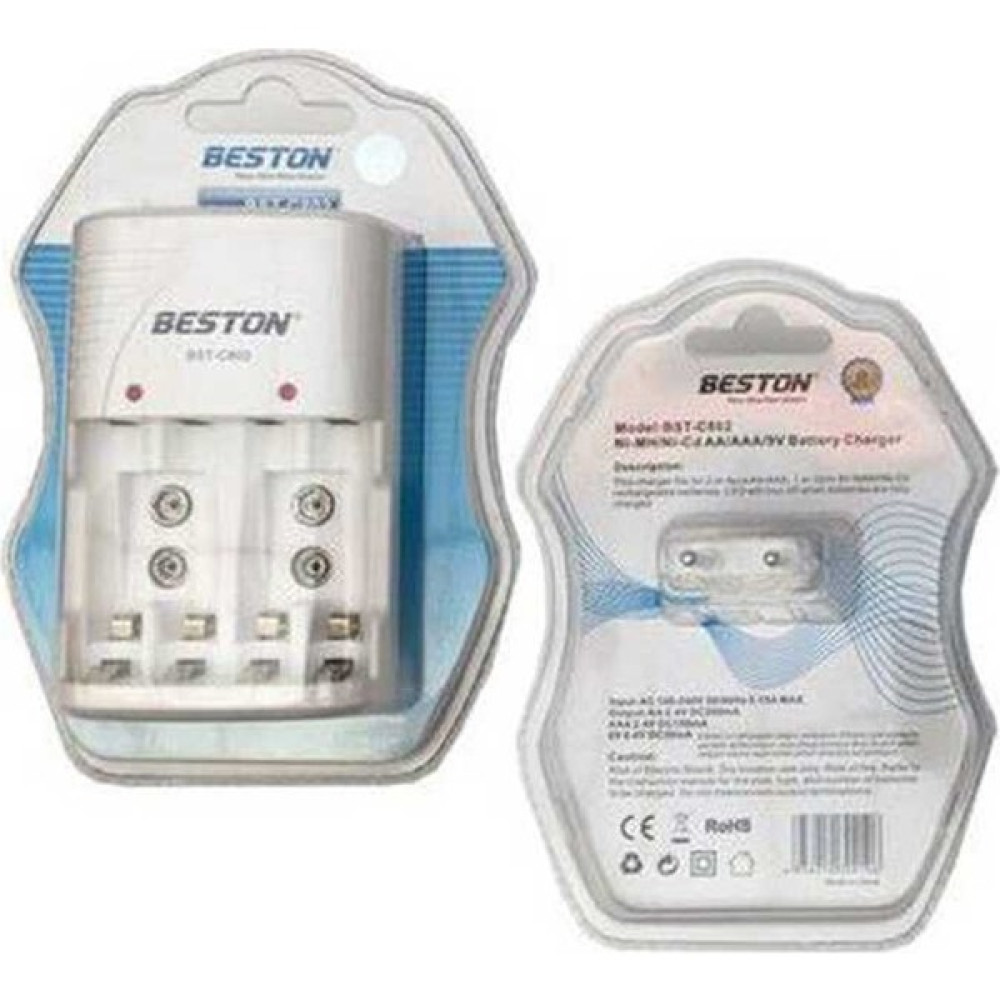 Beston Aa-Aaa ve 2 x 9V Şarj Cihazı BST-C802 Şarj Cihazları & Kitler Fiyatı