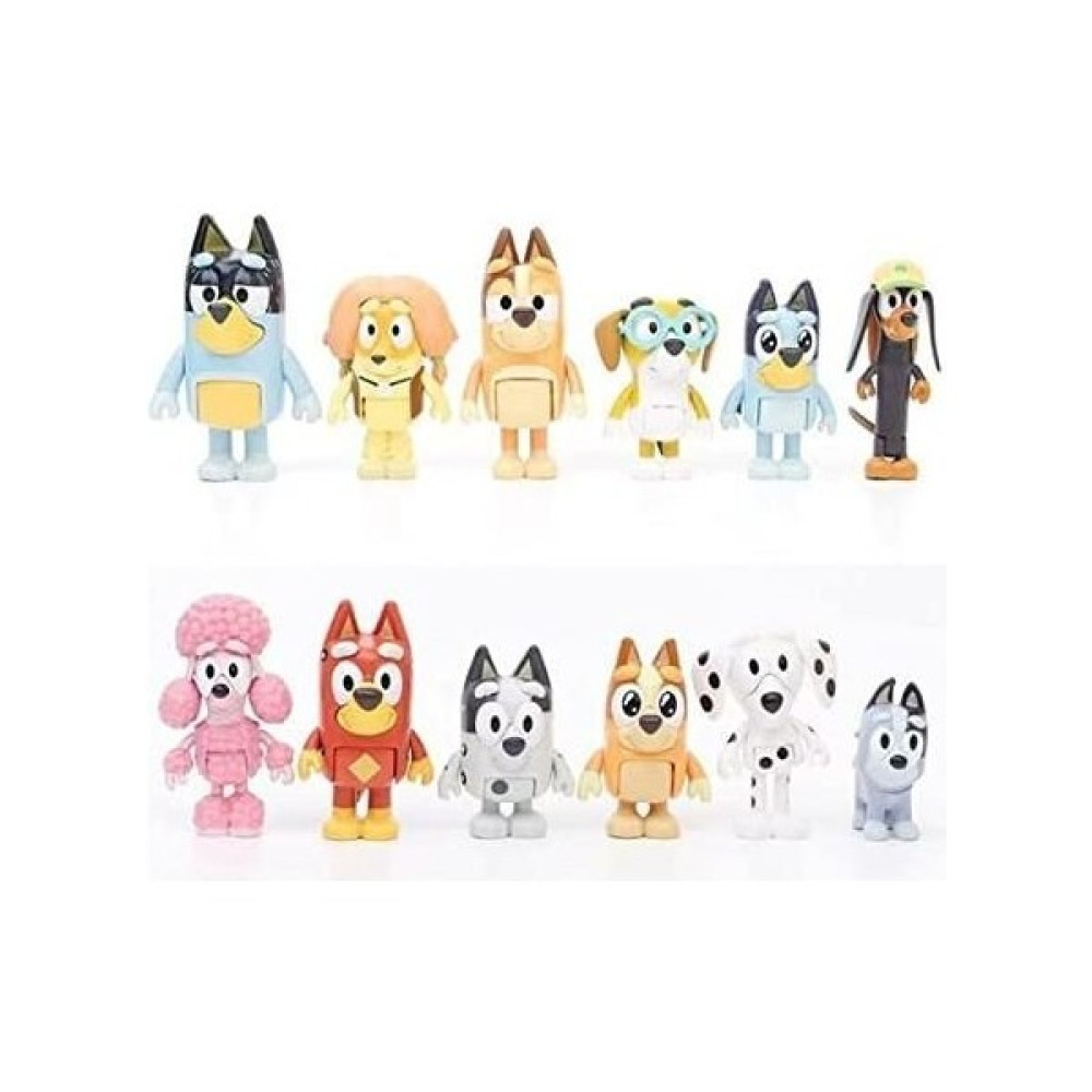 Bestone 12'Li Bluey Friends Collie Oyuncak Seti (Yurt Dışından) - Renkli Oyun Seti Fiyatı