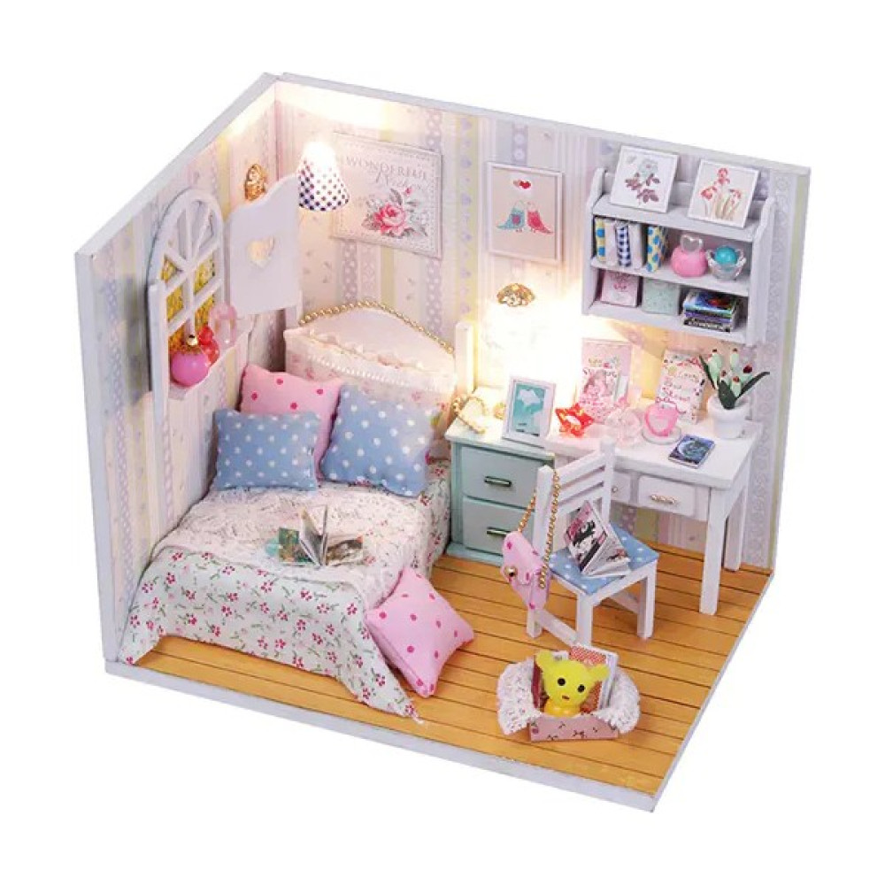 Bestone Minyatür Bebek Evi Mobilya İle Diy Ahşap Dollhouse (Yurt Dışından) - Renkli Bebek Oyuncakları Fiyatı