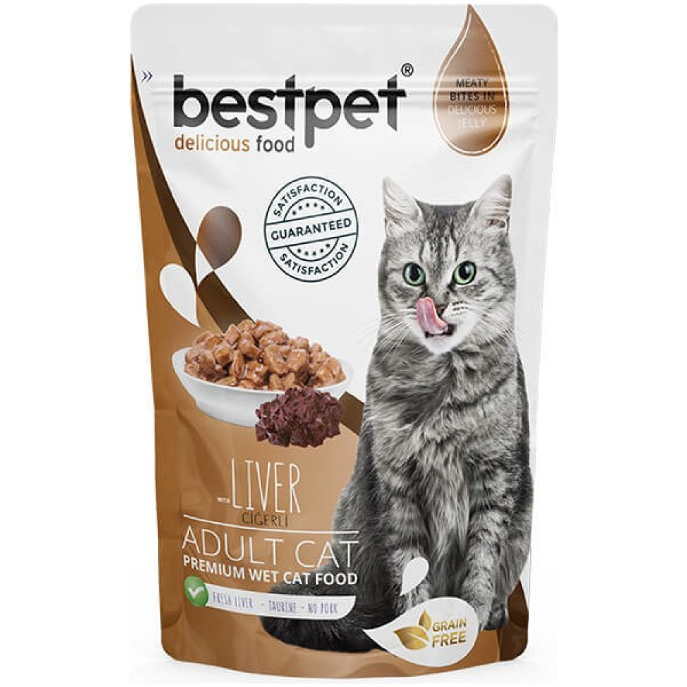 Bestpet Adult Jelly Pouch Ciğerli Kedi Maması 85 gr Evcil Hayvan Ürünleri Fiyatı