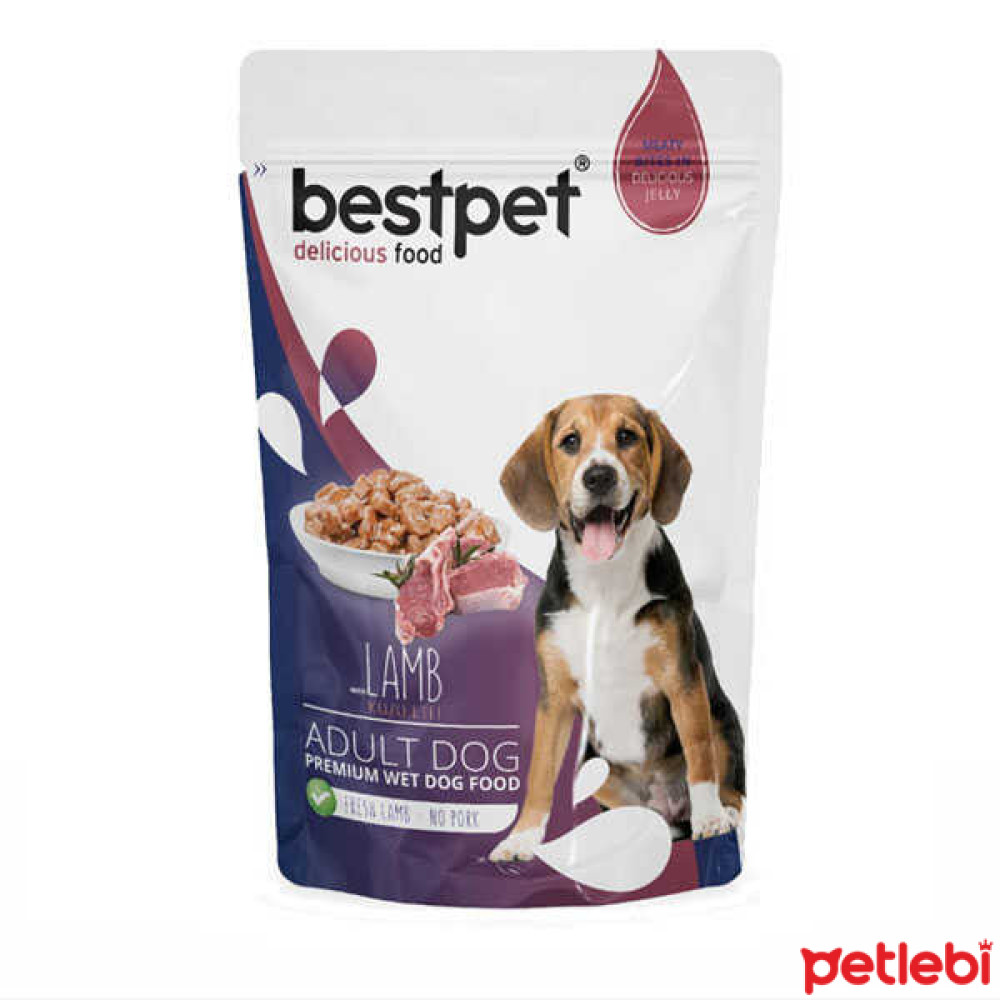 BestPet Pouch Kuzu Etli Yetişkin Köpek Konservesi 100gr Evcil Hayvan Ürünleri Fiyatı
