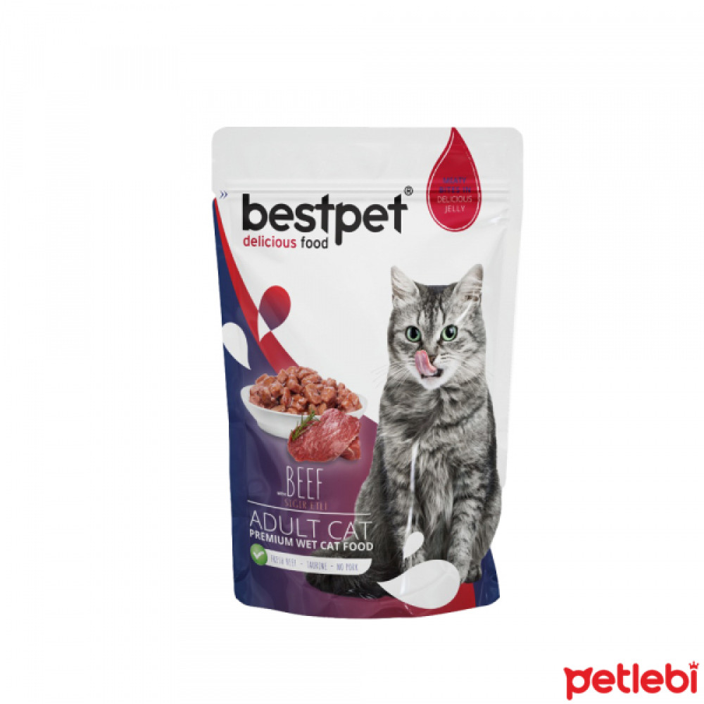 BestPet Pouch Sığır Etli Yetişkin Kedi Konservesi 85gr Evcil Hayvan Ürünleri Fiyatı