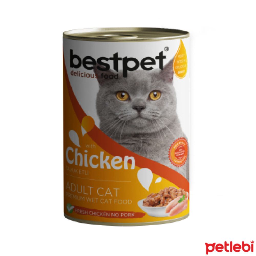 BestPet Tavuklu Yetişkin Kedi Konservesi 400gr Evcil Hayvan Ürünleri Fiyatı