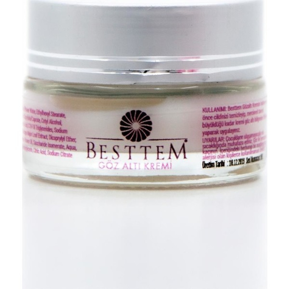 Besttem Göz Altı Kremi 15ML, %100 Doğal, Bitkisel, Ölmez Otlu Göz Kremi Fiyatı