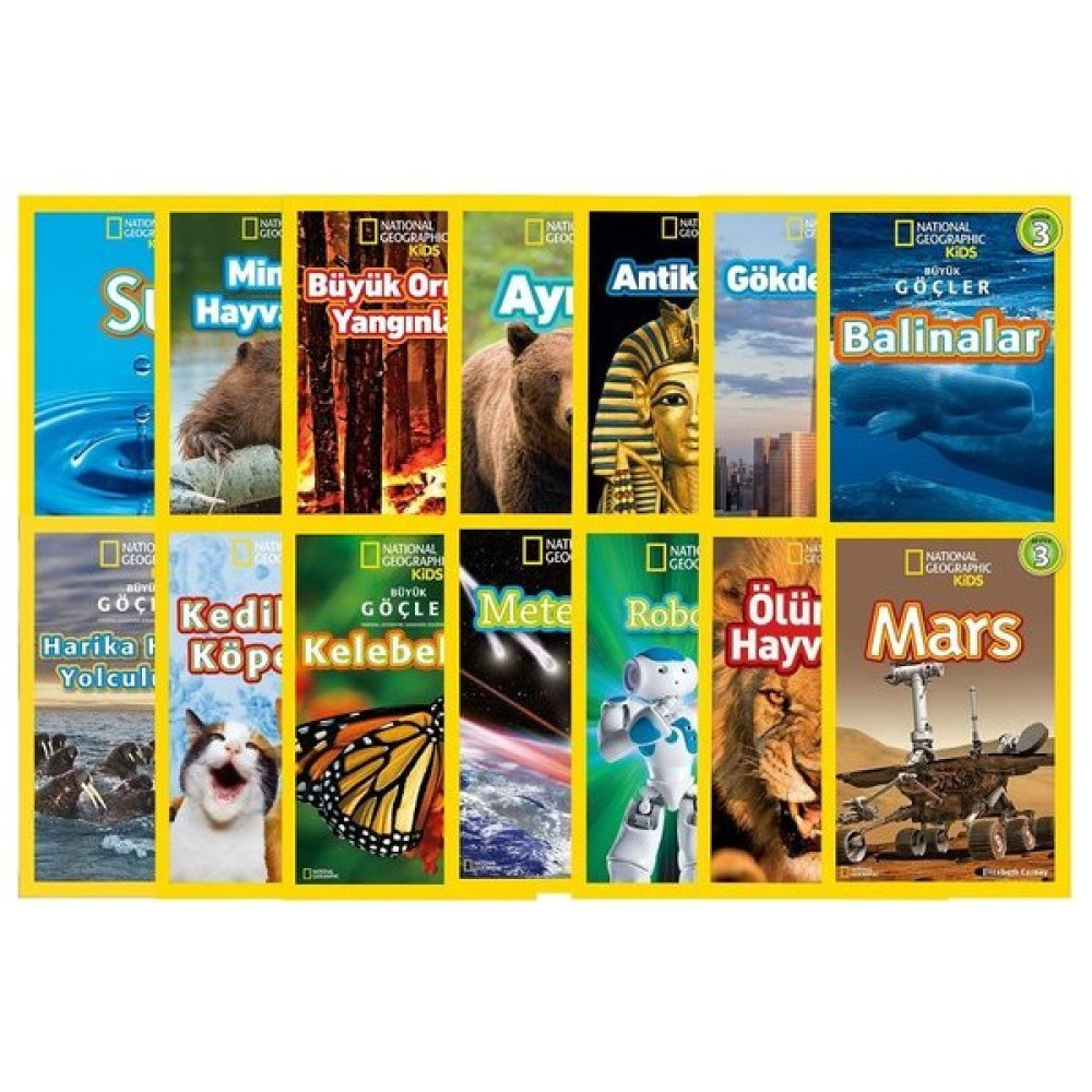 Beta Kids National Geographic Seviye 3 Seti 14 Kitap Zeka Geliştirici Kitaplar Fiyatı