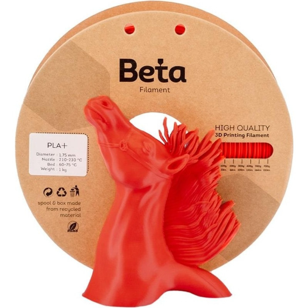 Beta PLA+ Filament Neon Red - Neo Red Filament Fiyatı