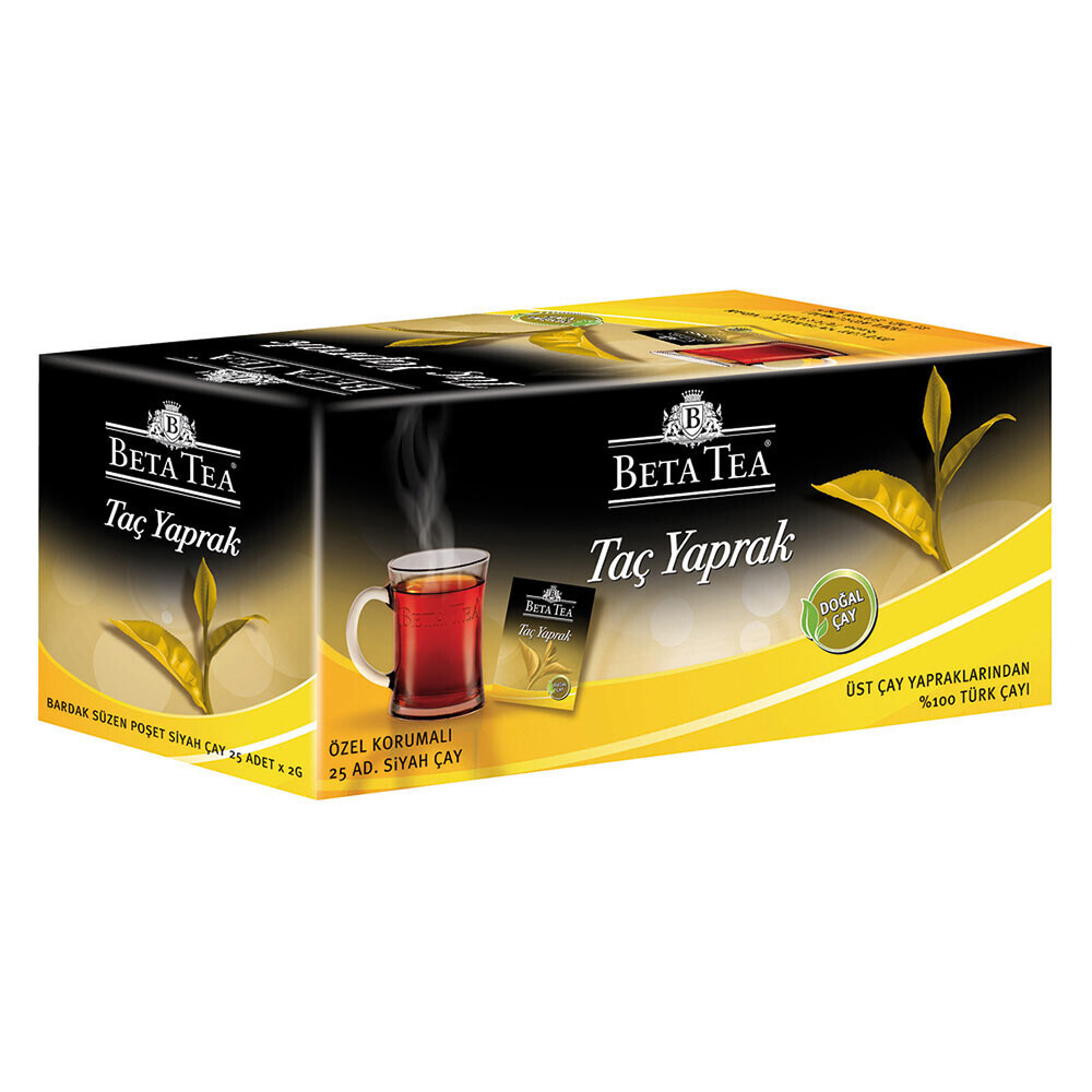 Beta Tea Taç Yaprak Bardak Poşet 25'li Çay Fiyatı