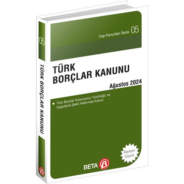 Beta Yayınevi Türk Borçlar Kanunu Diğer Fiyatı