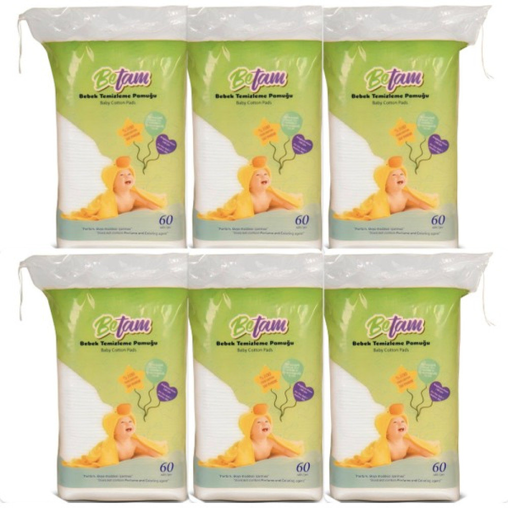 Betam Bebek Temizleme Pamuğu 60'lı 6 Paket Bebek Kulak Çubuğu Fiyatı