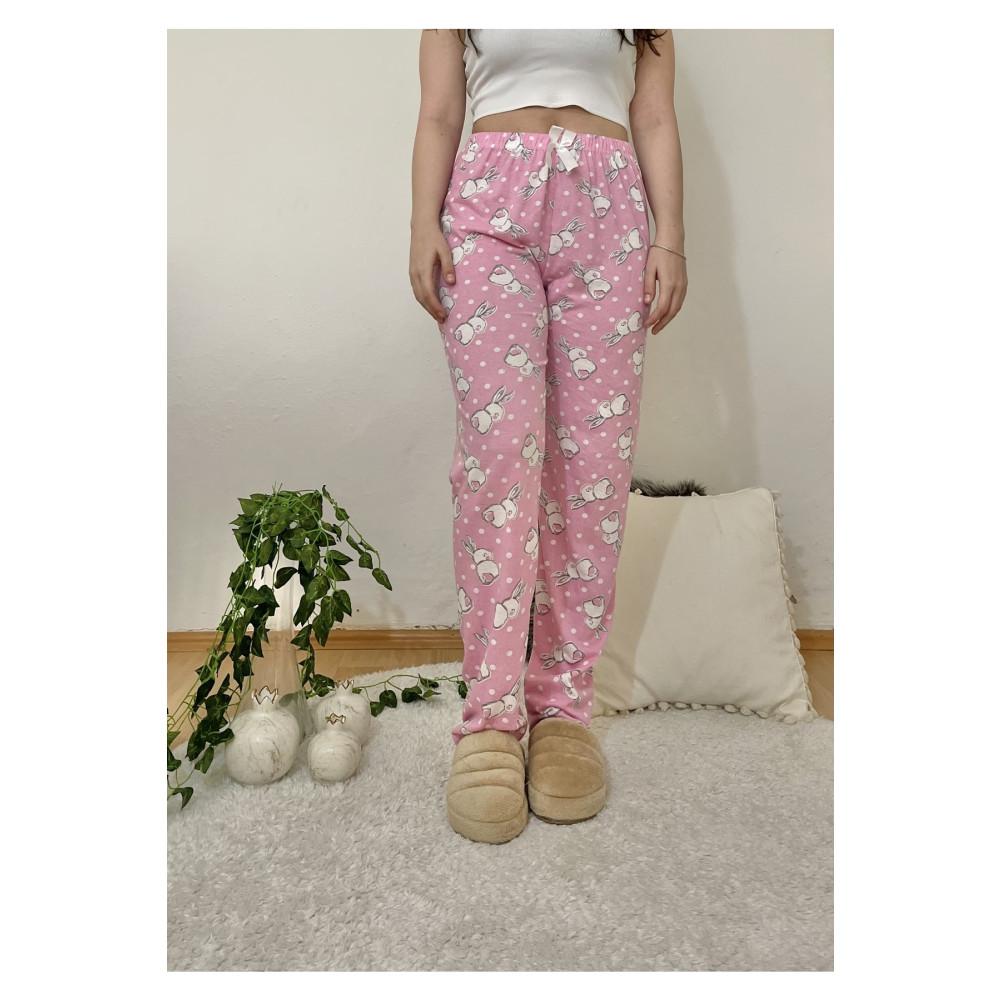 Betimoda Kadın Pijama Altı Kurdeleli Büyük Tavşan Pembe XXL Beden Kadın Pijama Fiyatı