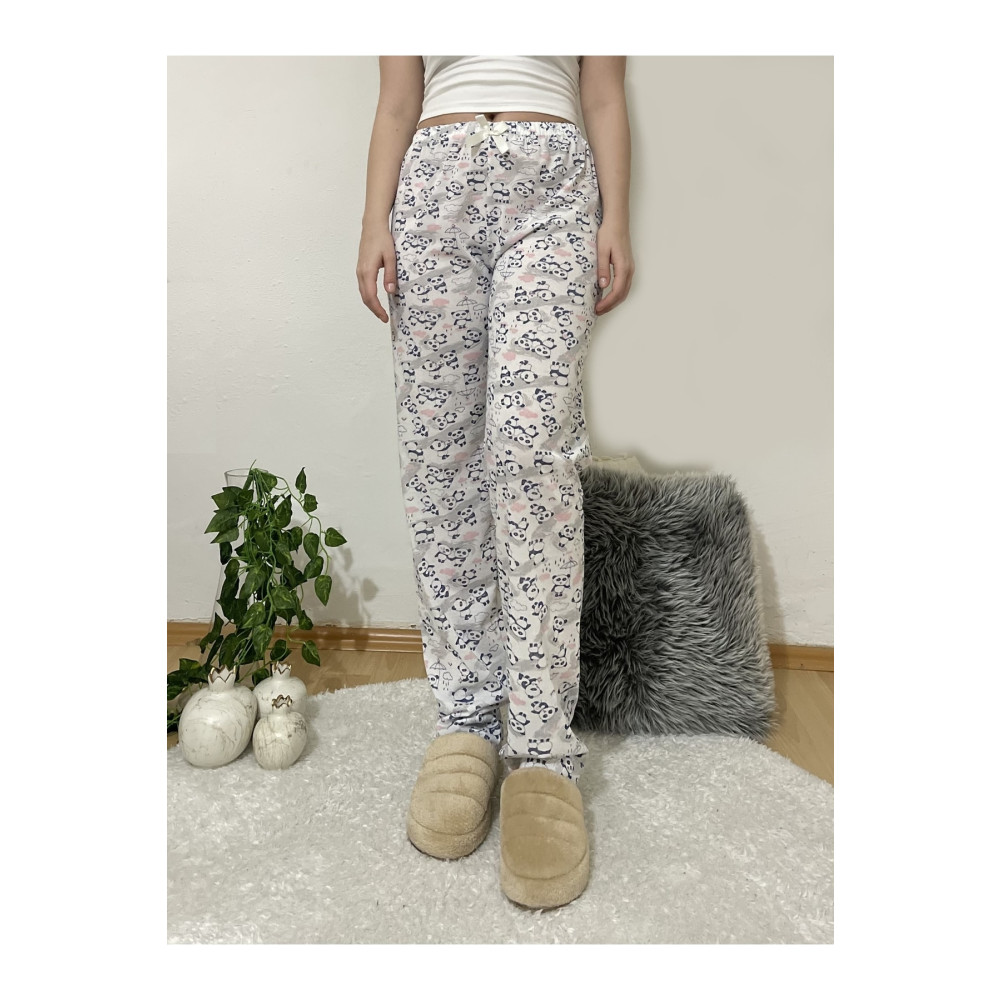 Betimoda Kadın Pijama Altı Kurdeleli Pembe Panda L Beden Kadın Pijama Fiyatı
