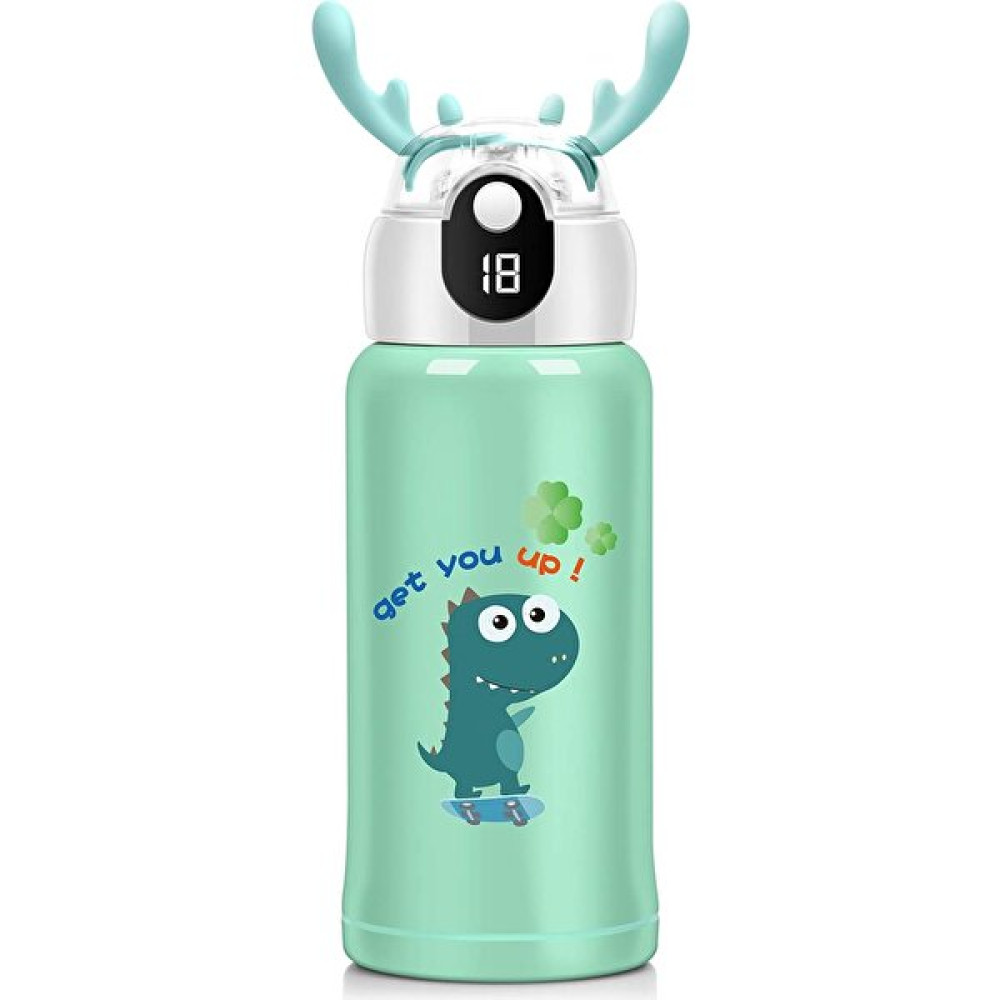 Better Life Akıllı Çocuk Su Şişesi - 18 Oz, 3 Kapaklı (Saman Kapaklı),Vakum Izoleli Su Şişesi 316 Paslanmaz Çelik, Isı Göstergesi, Modern Çift Duv... Suluk Fiyatı