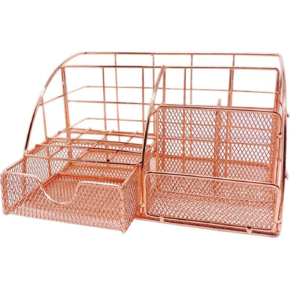 Better Life Rose Gold Masa Düzenleyici-Mesh Metal Çok Kullanımlı Kırtasiye Masaüstü Düzenleyici, Ofis, Okul, Ev Için 6 Bölmeli (Yurt Dışından) - Bakır Ofis Seti Fiyatı