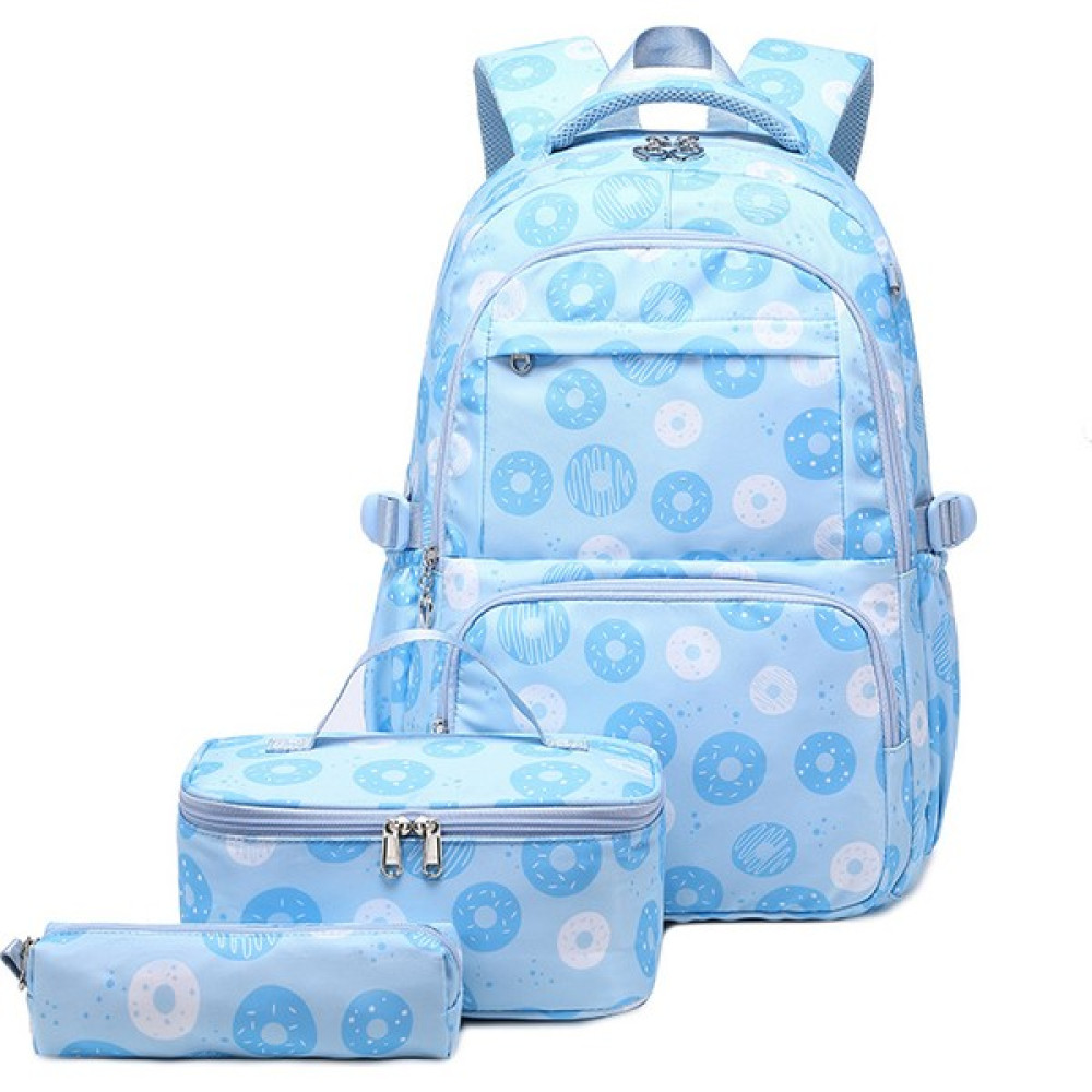 Better Life Üç Parçalı Çocuk Okul Çantası Sırt Çantası (Yurt Dışından) - backpack - 30*43*17cm - Açık Mavi Okul Çantası Fiyatı